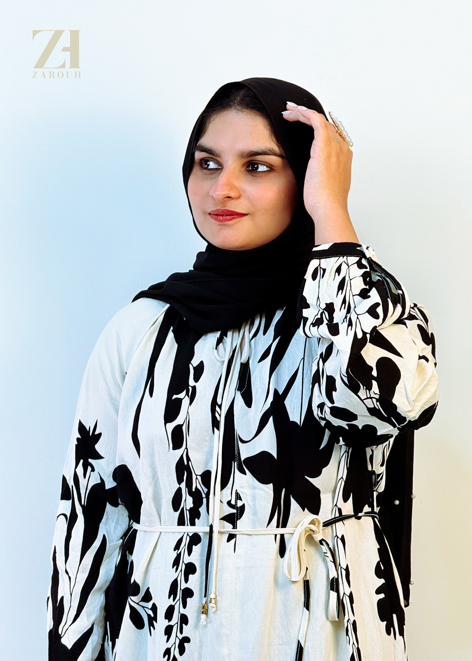 Black & White Floral Dress