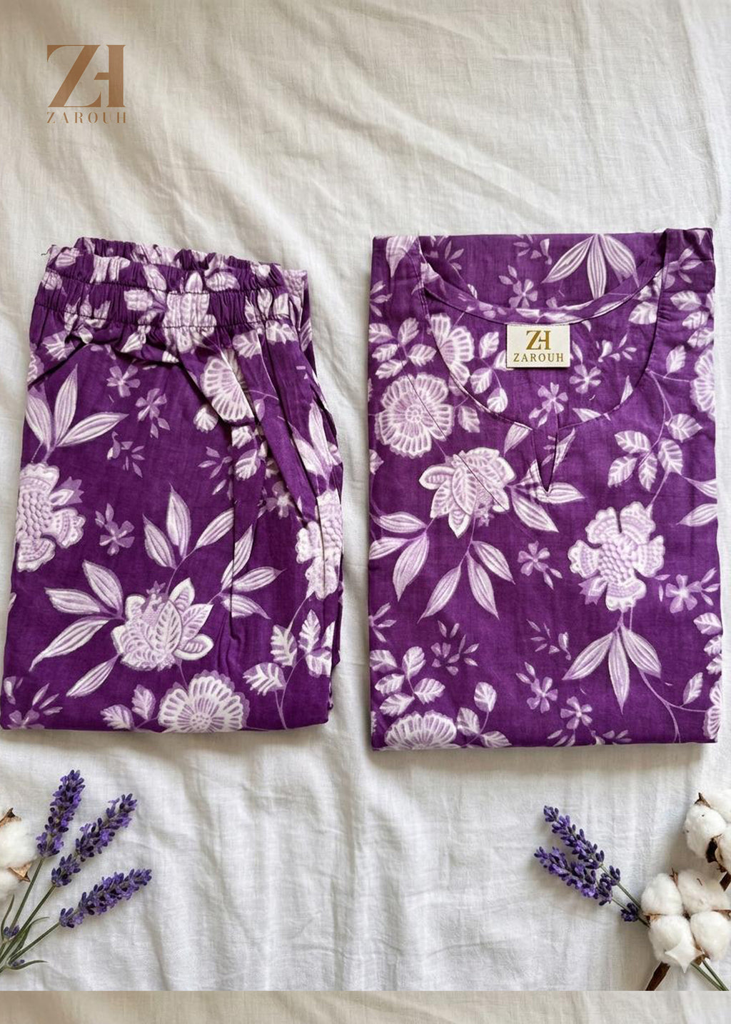 Violet Bloom Co-Ord Set