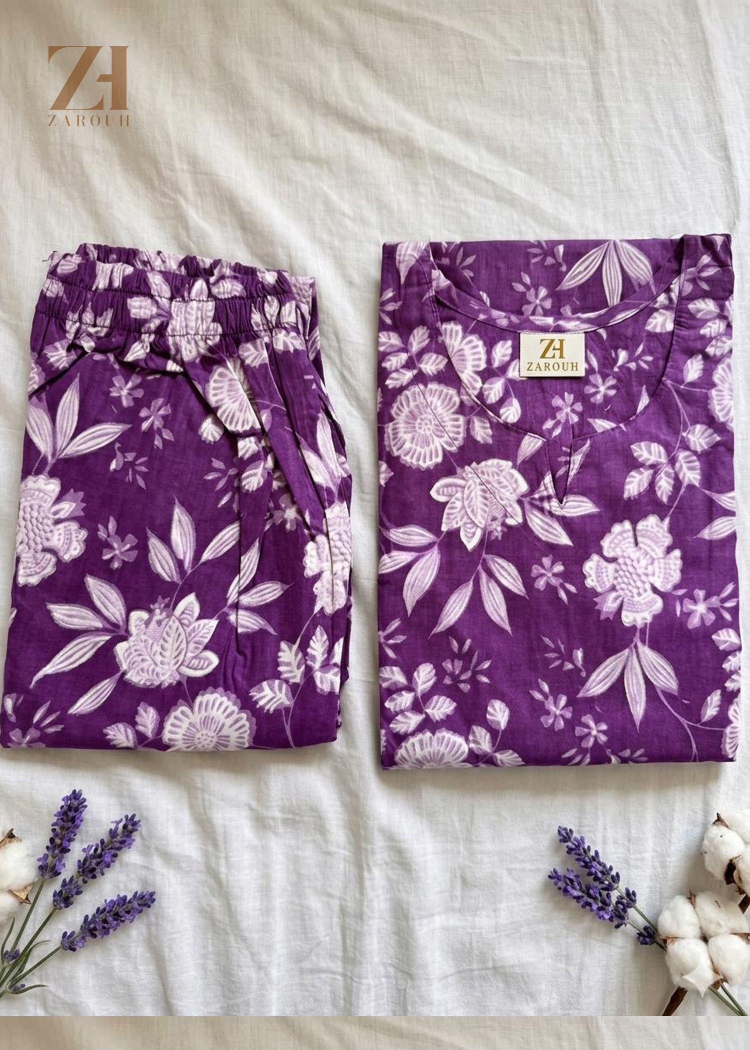 Violet Bloom Co-Ord Set