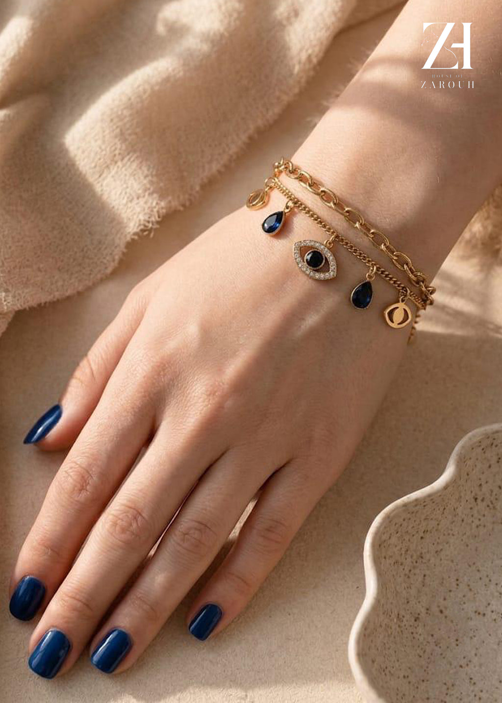 Double Charm Evil Eye
