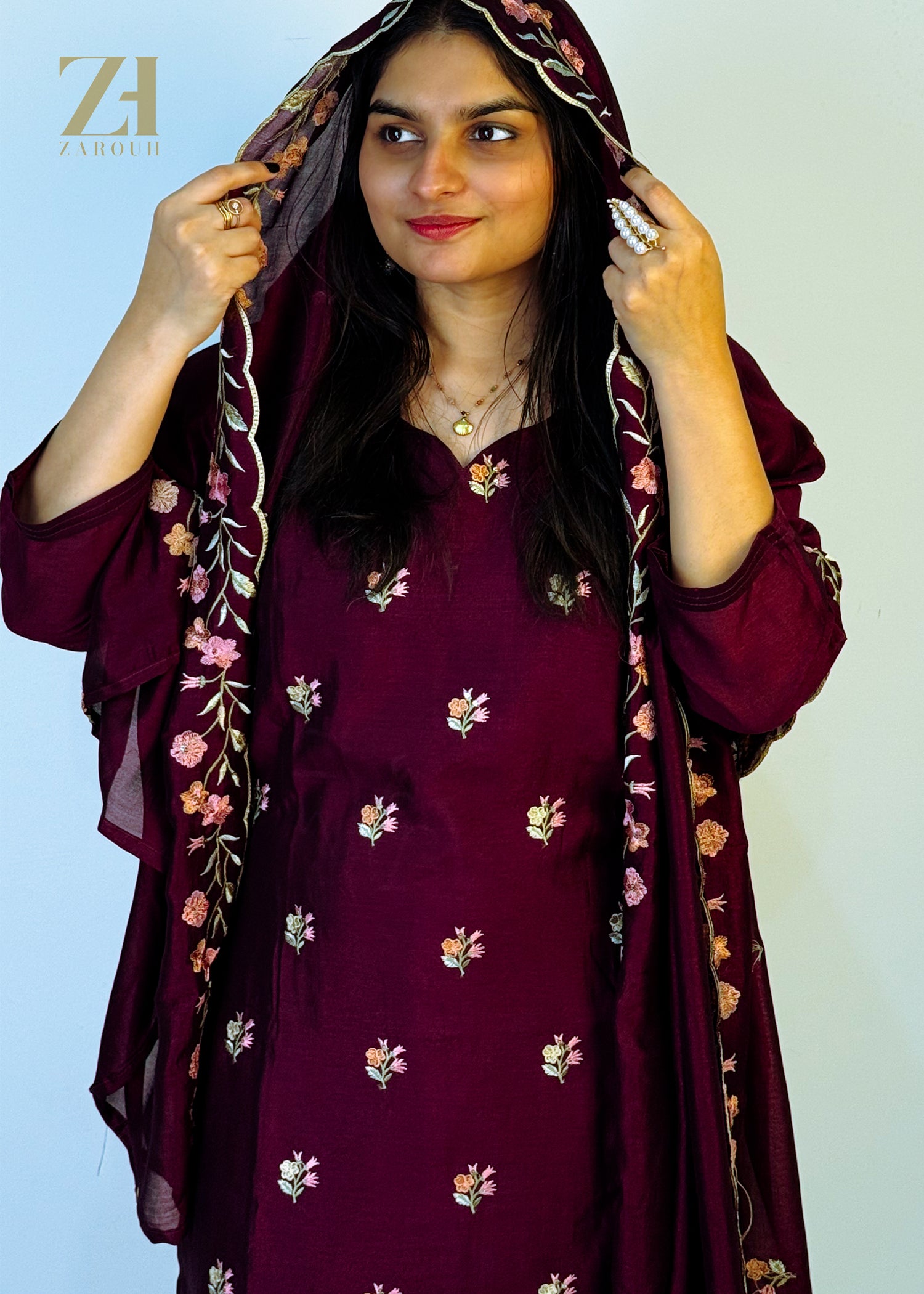 Vintage Wine Floral – 3PC Set