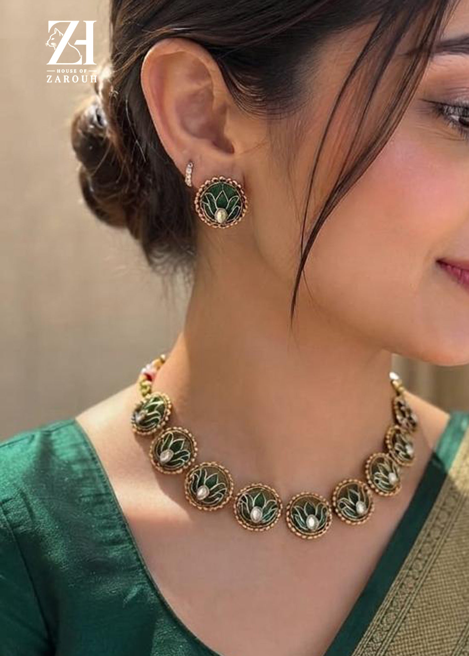 Royal Lotus Meenakari Set