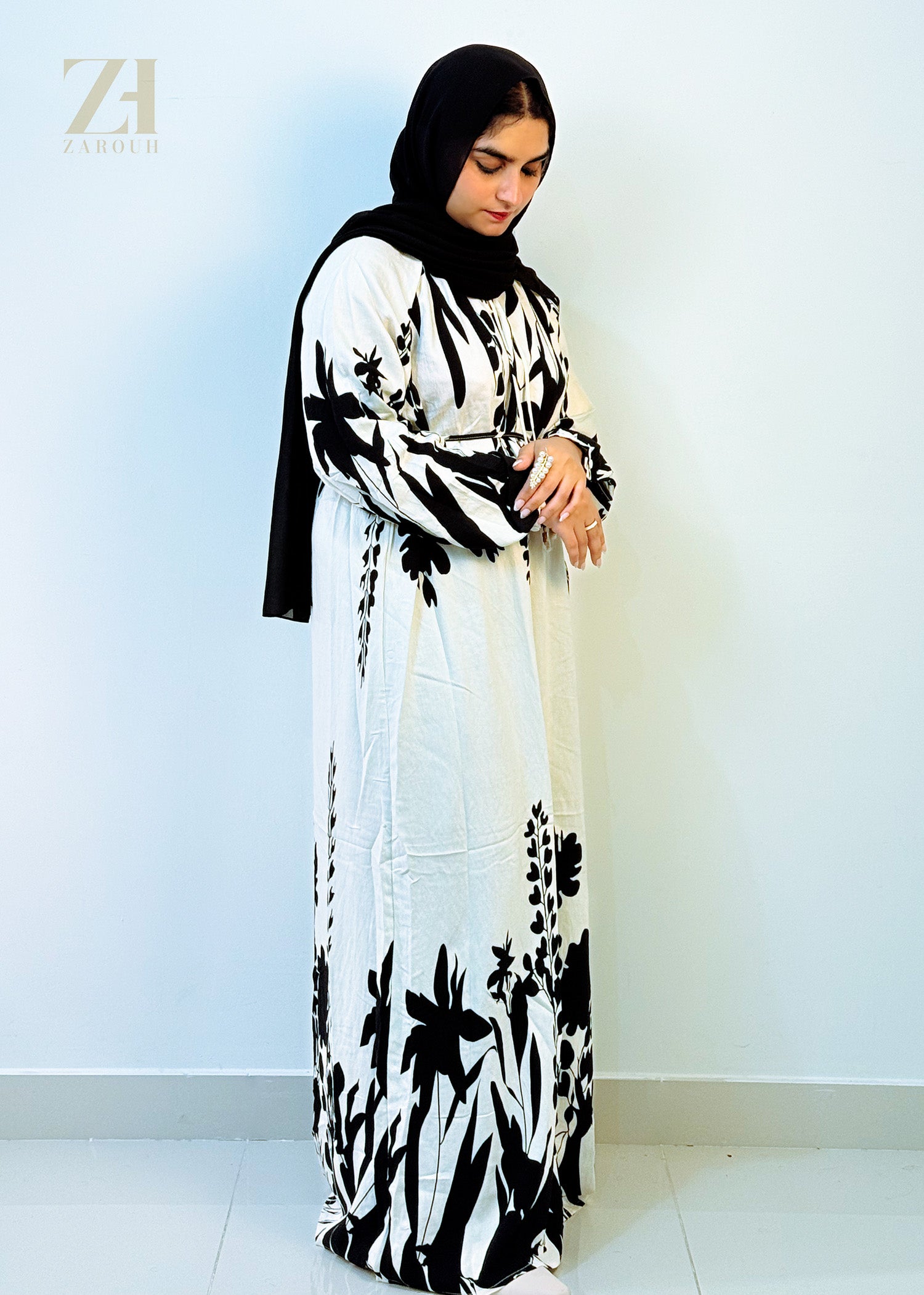 Black & White Floral Dress