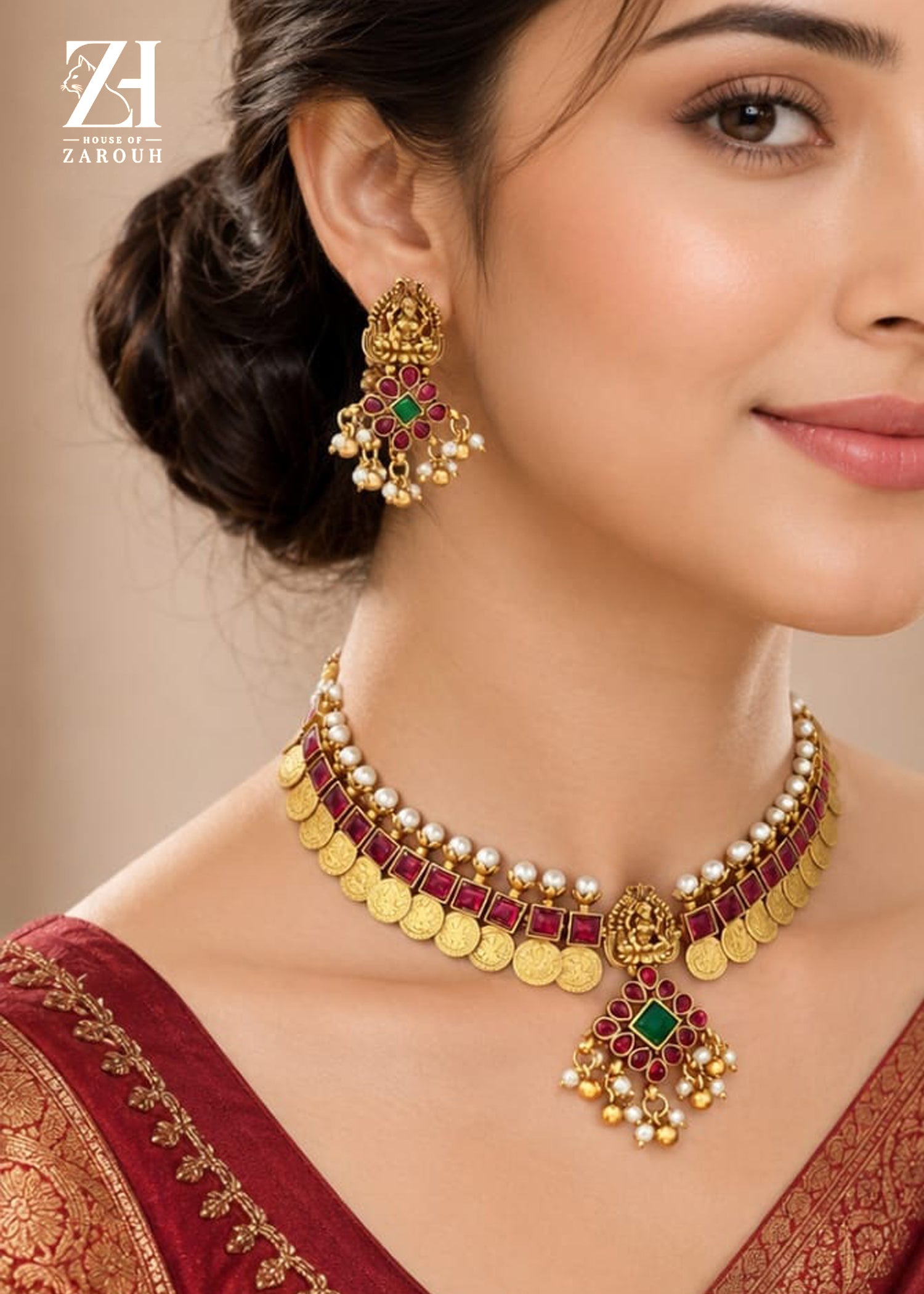 Lakshmi Swarna Kasu Choker Set