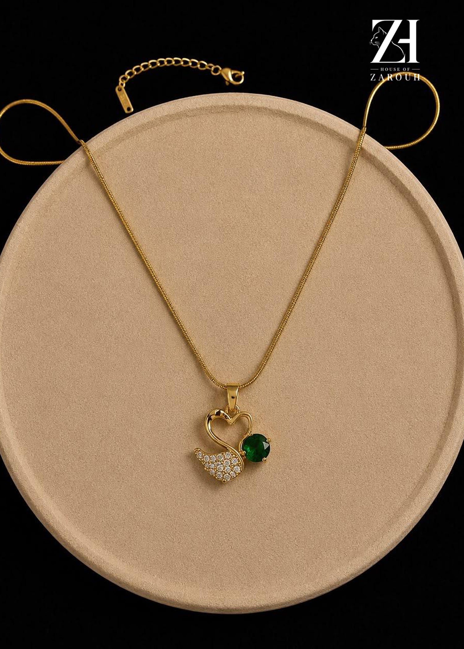 Emerald Green Swan