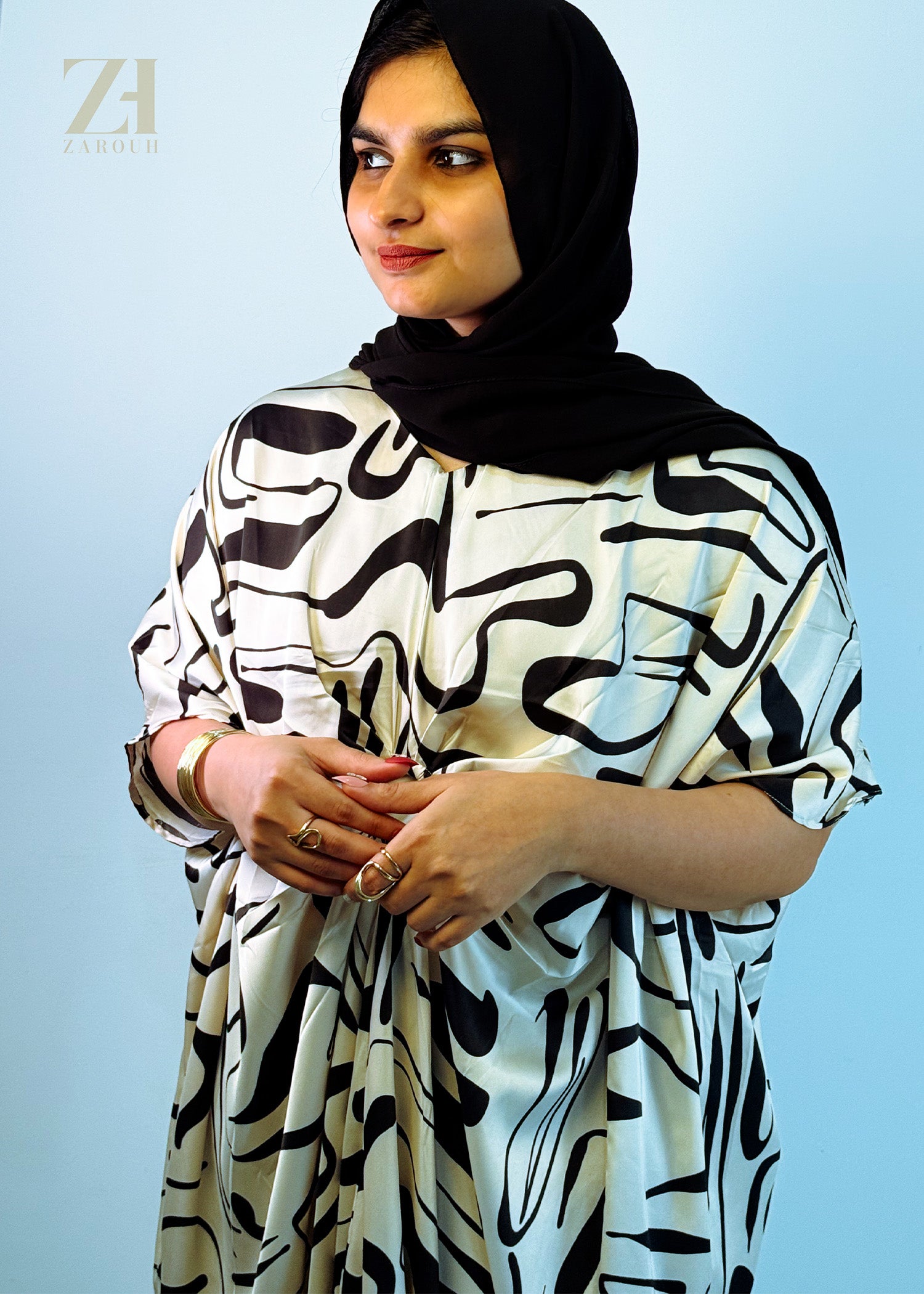 Abstract Printed Kaftan