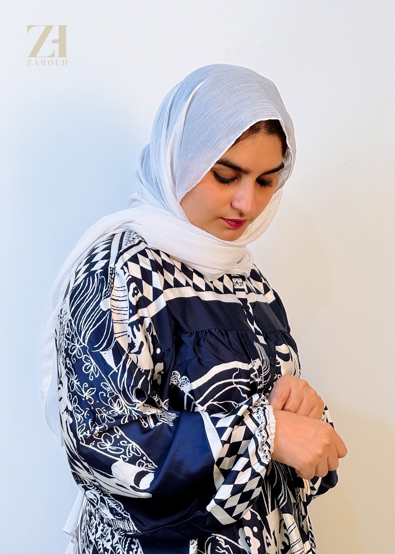 Royal Navy Soft Print Modest dress