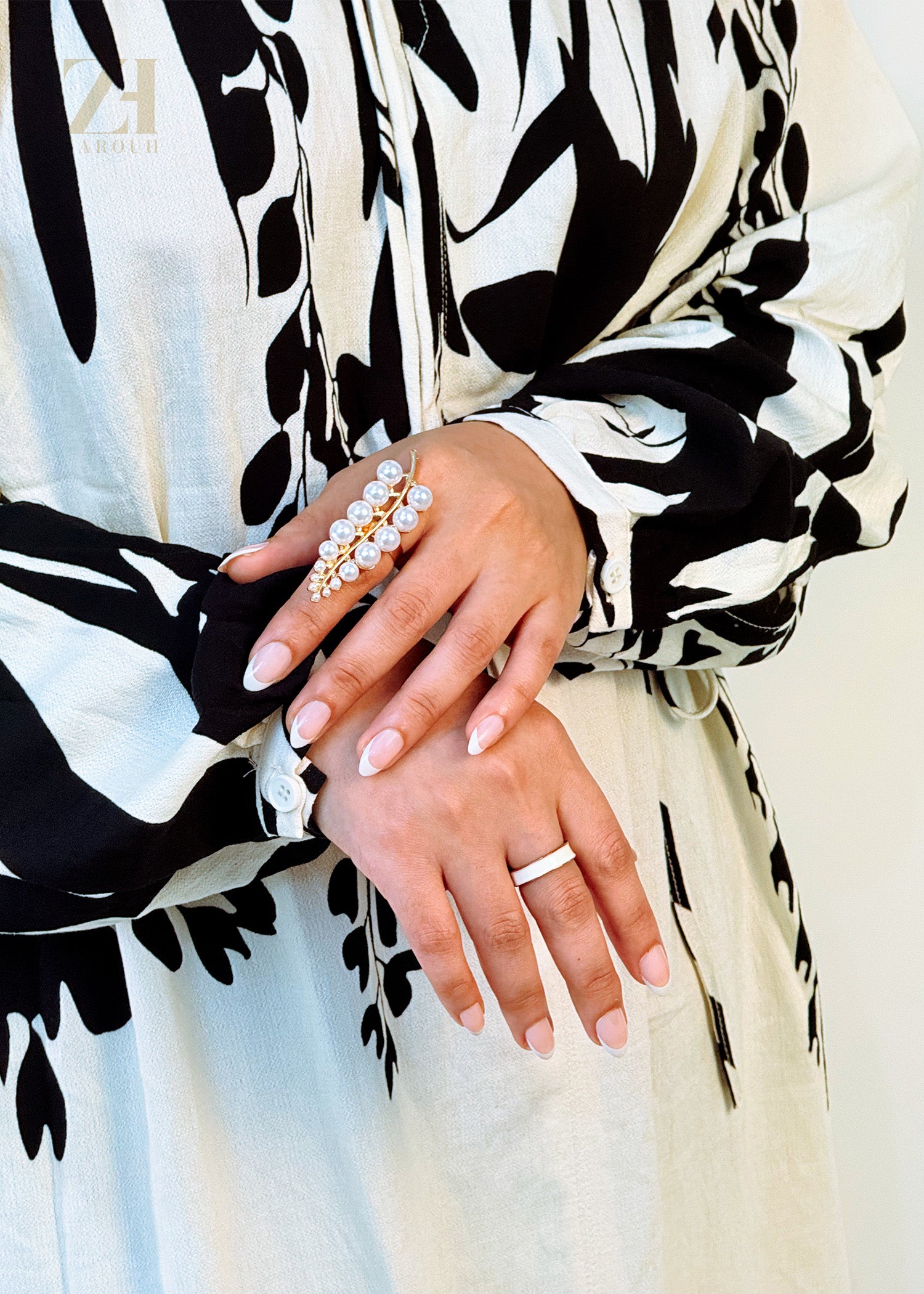 Black & White Floral Dress