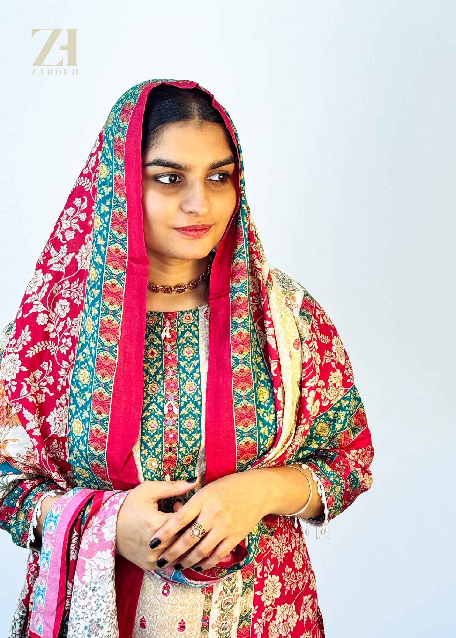 Zareen Bloom Muslin Suit
