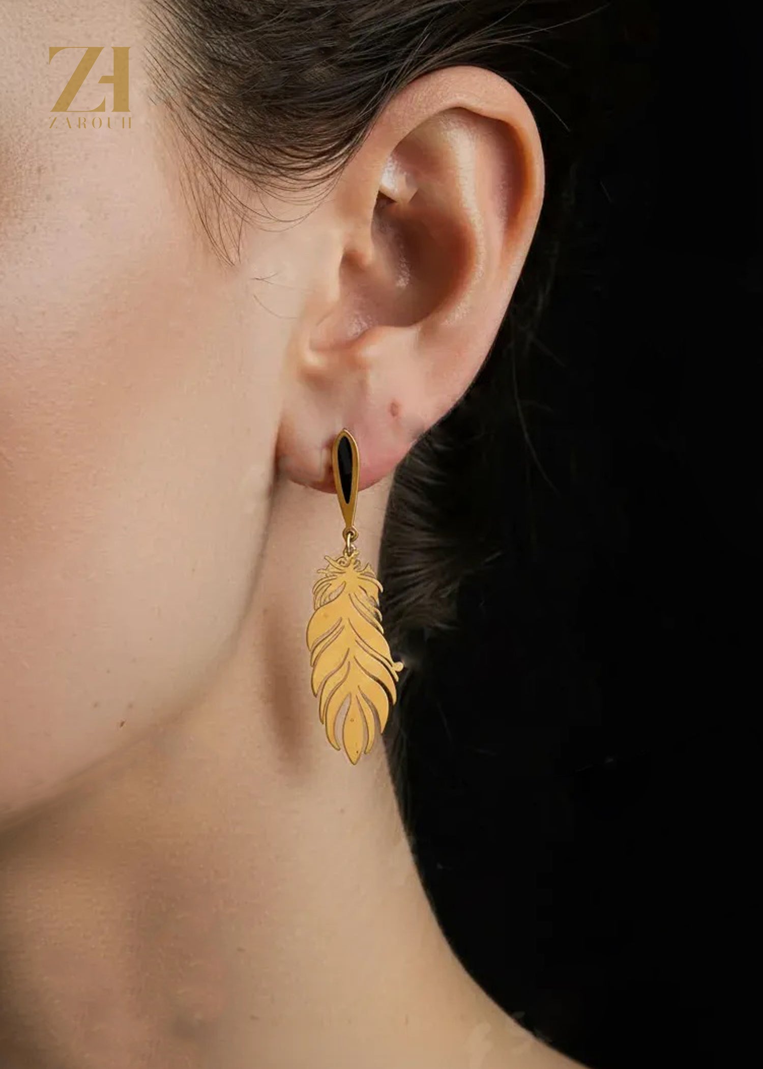 Flowing Leaf Earring
