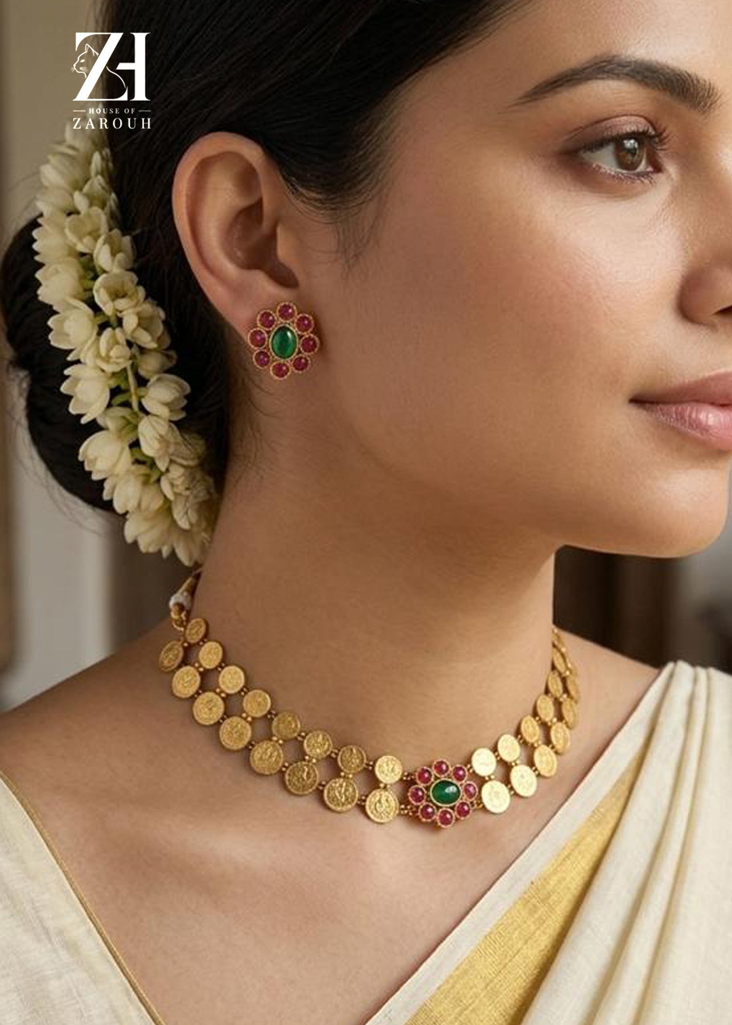 Emerald Floral Kasumala Set